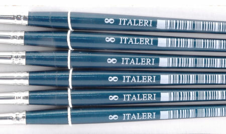 Italeri PENNELLO SINTETICO PIATTO 8 Pz.6