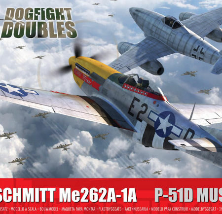 Airfix MESSERSCHMITT ME262 AND P51D MUSTANG DOGFIGHT DOUBLE KIT 1:72