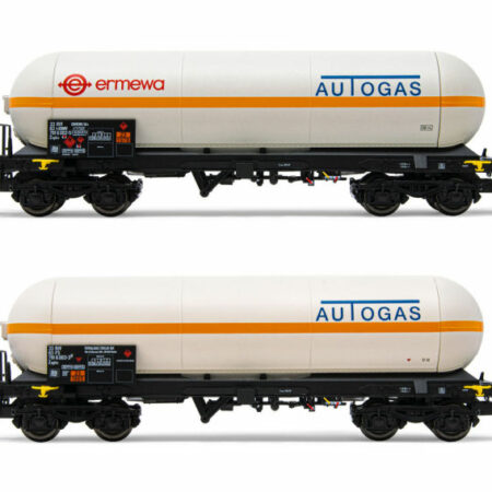 Rivarossi FS 2-UNIT PACK GAS TANK WAGON 4 AXLES EP.V 1:87