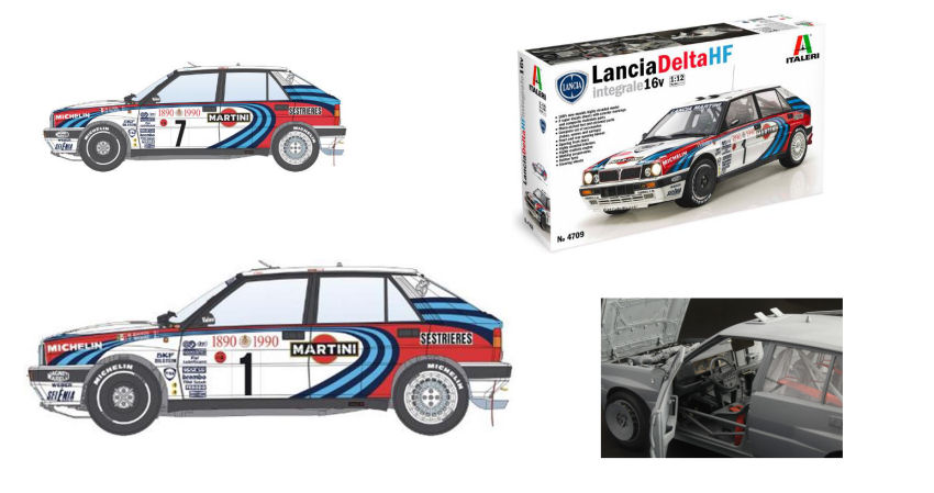 Italeri LANCIA DELTA HF 16V N.1/N.7 MONTE CARLO 1990 KIT 1:12