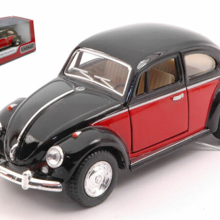 Kinsmart VW CLASSICAL BEETLE 1967 BLACK/RED cm 12 BOX