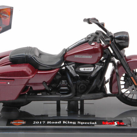 Maisto HARLEY DAVIDSON ROAD KING SPECIAL 2017 DARK RED 1:18