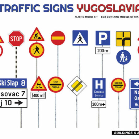 Miniart TRAFFIC SIGNS YUGOSLAVIA 1990s KIT 1:35