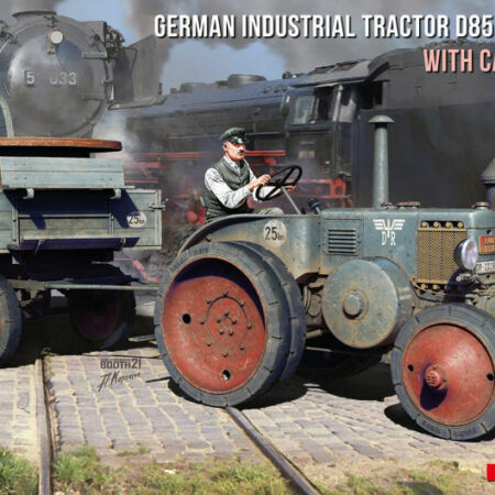 Miniart GERMAN INDUSTRIAL TRACTOR D8511 MOD.1936 W/CARGO TRAILER KIT 1:35