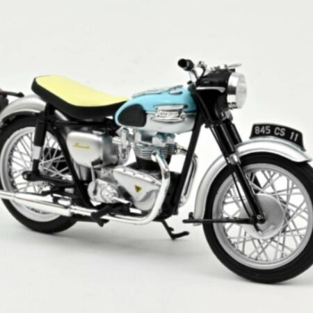 Norev TRIUMPH BONNEVILLE 1959 LIGHT BLUE/SILVER 1:18