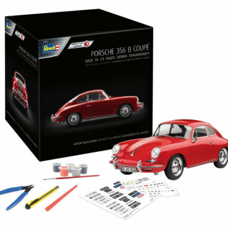 Revell PORSCHE 356 B COUPE' (EASY CLICK) ADVENT CALENDAR/BUILD IN 24 DAYS 1:16