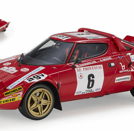 TopMarques LANCIA STRATOS HF N.6 WINNER TOUR DE CORSE 1975 DARNICHE-MAHE 1:18