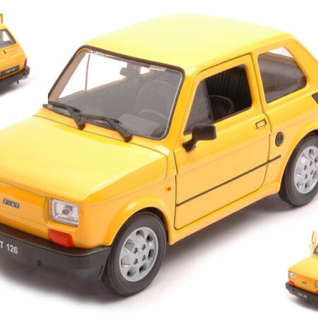 Welly FIAT 126 YELLOW 1:24