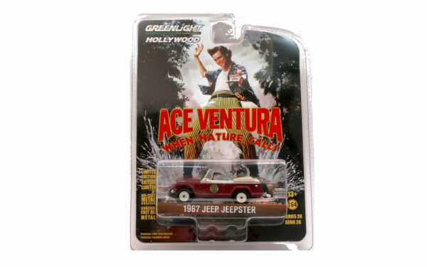 Greenlight JEEP JEEPSTER 1967 ACE VENTURA WHEN NATURE CALLS 1:64