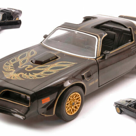 Greenlight PONTIAC FIREBIRD TRANS AM STARLITE BLACK WITH GOLDEN EAGLE HOOD 1:24