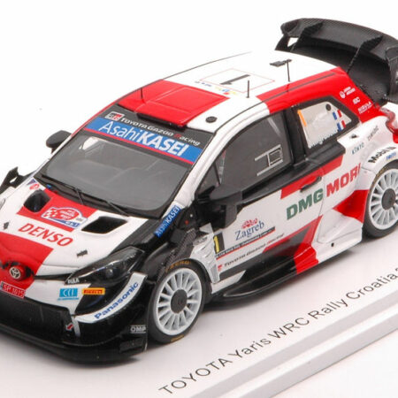 Spark Model TOYOTA YARIS WRC N.1 WINNER RALLY CROATIA 2021 S.OGIER-J.INGRASSIA 1:43