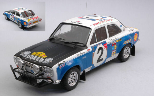 Ixo Model FORD ESCORT MKI RS 1600 N.2 SAFARI RALLY 1973 CLARK/PORTER 1:18