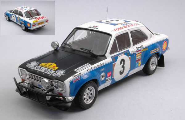 Ixo Model FORD ESCORT MKI RS 1600 N.3 SAFARI RALLY 1973 PRESTON/SMITH 1:18