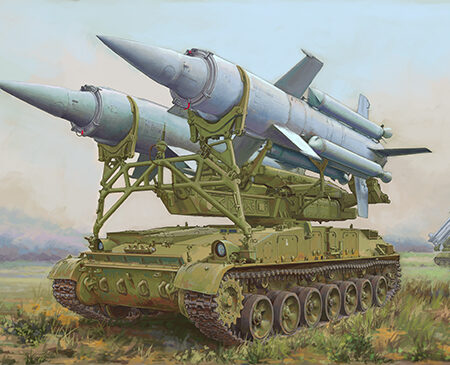 Trumpeter SOVIET 2K11A TEL W/MISSILE KRUG-A KIT 1:72