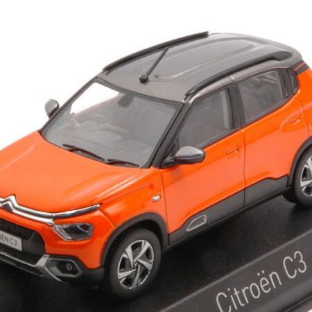 Norev CITROEN C3 (INDIAN MARKET) 2021 ORANGE & GREY ROOF 1:43