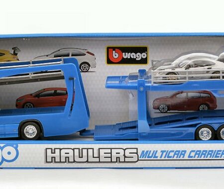 Burago VOLVO FH16 GLOBETROTTER 750 XXL BLUE + PORSCHE 911 GT2 1:43