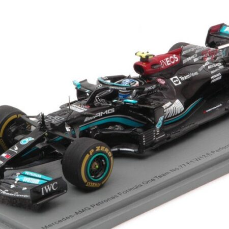 Spark Model MERCEDES W12 E VALTTERI BOTTAS 2021 N.77 3rd ITALY GP 1:43