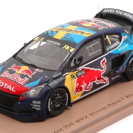 Spark Model PEUGEOT 208 WRX N.1 WINNER RACE 7 SPAIN 2020 TIMMY HANSEN 1:43