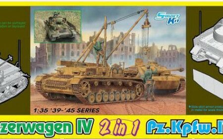 Dragon BERGEPANZERWAGEN IV / Pz.Kpfw.IV Ausf.H 2 in 1 KIT 1:35