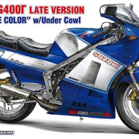 Hasegawa SUZUKI RG400G LATE VERSION BLUE/WHITE COLOR W/UNDER COW KIT 1:12