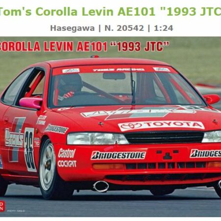 Hasegawa TOM'S COROLLA LEVIN AE101 1993 JTC KIT 1:24