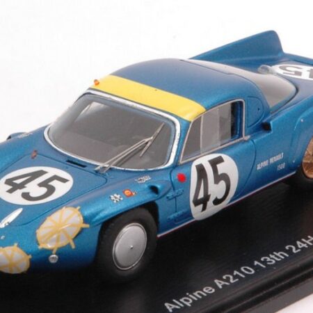 Spark Model ALPINE A210 N.45 13th LM 1967 J.VINATIER-M.BIANCHI 1:43