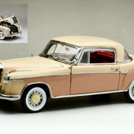 SunStar MERCEDES 220 SE COUPE' (W128) LIGHT BEIGE/ROSA 1:18