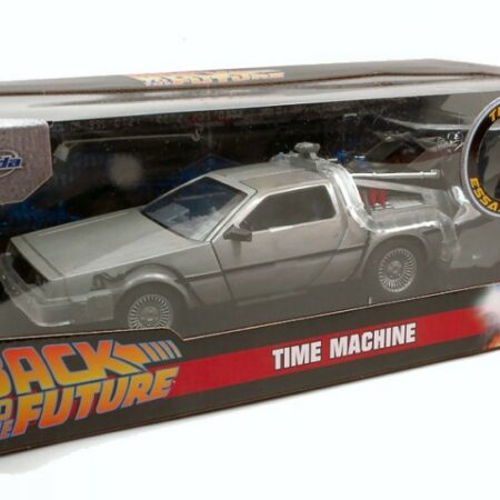 Jada Toys DE LOREAN "BACK TO THE FUTURE" TIME MACHINE W/LIGHTS TRY ME 1:24