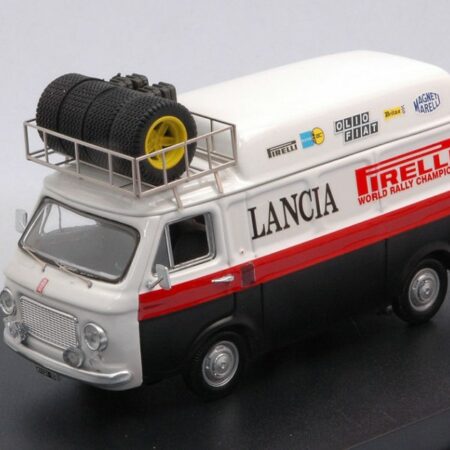 Rio FIAT 238 VAN TETTO ALTO CON PORTAPACCHI ASSIST.RALLY LANCIA 1973 1:43