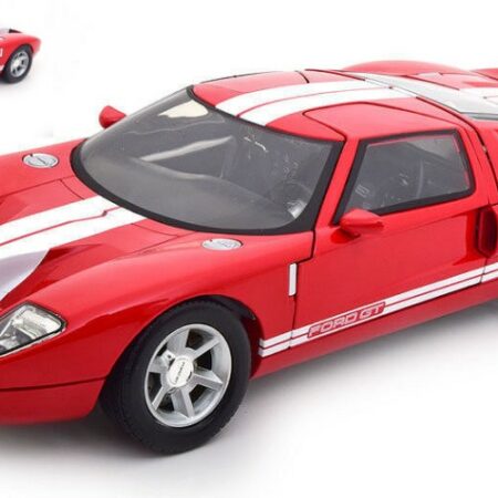 MotorMax FORD GT CONCEPT 2004 RED W/WHITE STRIPES 1:12