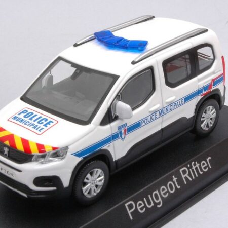 Norev PEUGEOT RIFTER 2019 "POLICE MUNICIPALE" WITH RED & YELLOW STRIPING 1:43