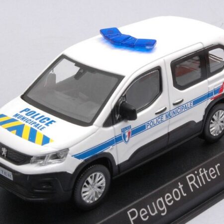 Norev PEUGEOT RIFTER 2019 "POLICE MUNICIPALE" WITH BLUE & YELLOW STRIPING 1:43