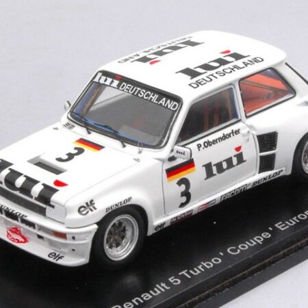 Spark Model RENAULT 5 TURBO N.3 EUROCUP 1981 PETER OBERNDORFER 1:43