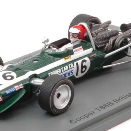 Spark Model COOPER T86B ROBIN WIDDOWS 1968 N.16 BRITISH GP 1:43