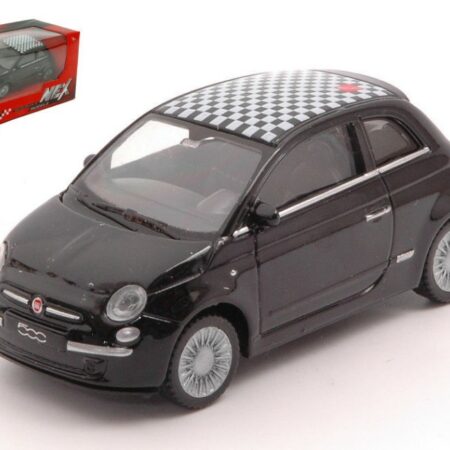 Welly NUOVA 500 BLACK W/DECO ROOF 1:43