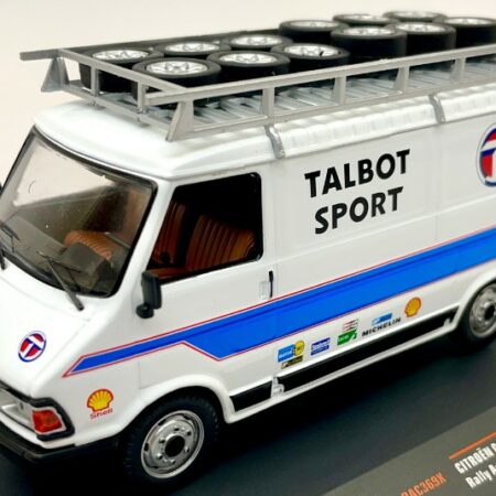 Ixo Model CITROEN C 35 TALBOT SPORT 1981 ASSISTANCE W/ROOF RACK AND WHEELS 1:43