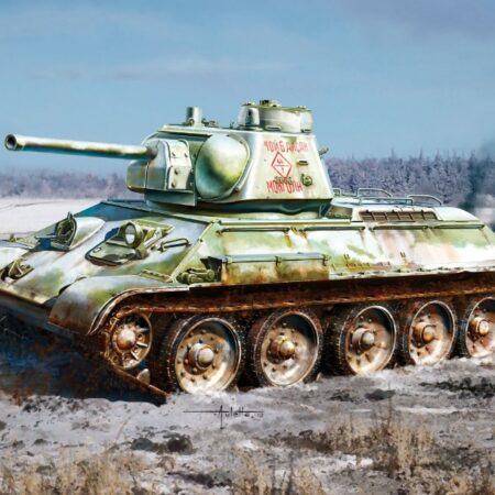 Dragon T-34/76 MOD.1973 W/COMMANDER CUPOLA No.82 FACTORY KIT 1:35