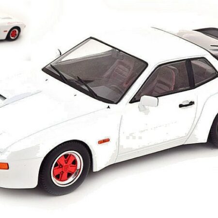 ModelCarGroup PORSCHE 924 CARRERA GT WHITE WITH RED WHEEL RIMS 1:18