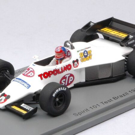 Spark Model SPIRIT 101 TEST BRAZIL 1984 EMERSON FITTIPALDI 1:43