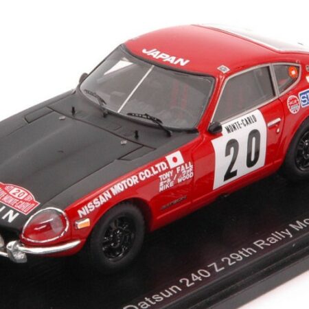 Spark Model DATSUN 240 Z N.20 29th MONTE CARLO 1972 T.FALL-M.WOOD 1:43