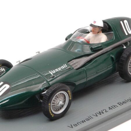 Spark Model VANWALL VW2 HARRY SCHELL 1956 N.10 4th BELGIAN GP 1:43