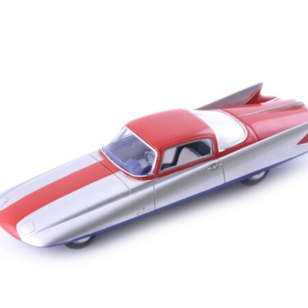 Avenue43 GHIA STREAMLINE X COUPE "GILDA" SILVER-RED 1:43