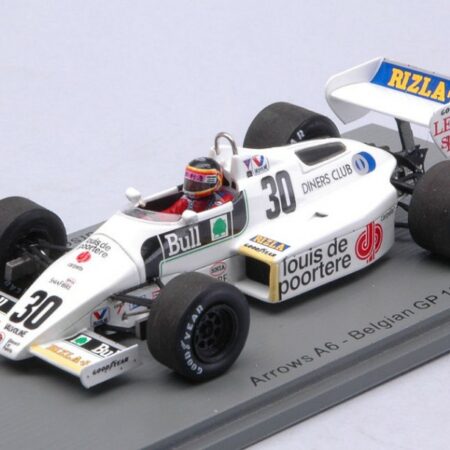 Spark Model ARROWS A6 THIERRY BOUTSEN 1983 N.30 BELGIAN GP 1:43