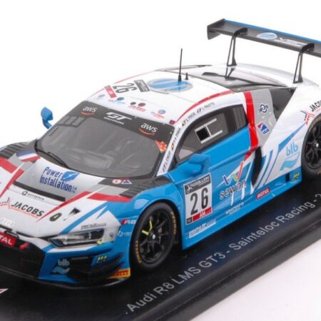 Spark Model AUDI R8 GT3 N.26 24 H SPA 2020 PAQUE-PAISSE-CRESP-PALETTE 1:43