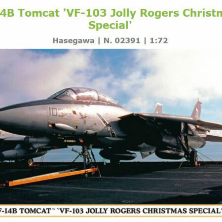 Hasegawa F-14B TOMCAT VF-103 JOLLY ROGERS CHRISTMAS SPECIAL KIT 1:72