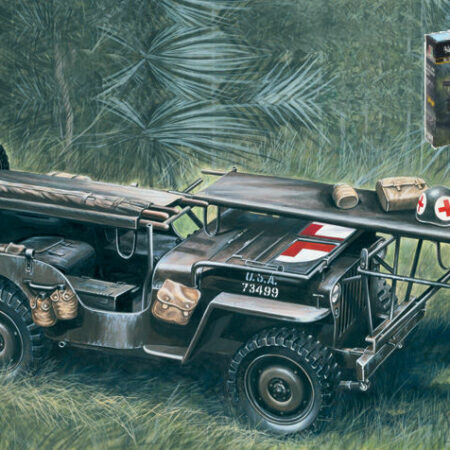 Italeri AMBULANCE JEEP 1/4 TON 4x4 KIT 1:35