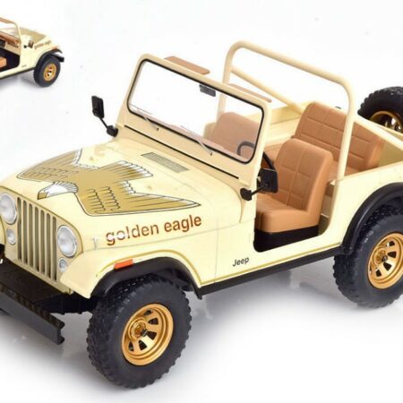 ModelCarGroup JEEP CJ-7 GOLDEN EAGLE BEIGE DECORATED 1:18