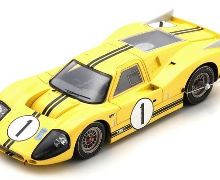 Spark Model FORD GT40 MK IV N.1 LE MANS TEST DAY APRIL 1967 BRUCE MC LAREN 1:43