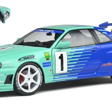 Solido NISSAN SKYLINE R34 GTR-JGTC N.1 1999 FALKEN DRIFT LIVERY 1:18