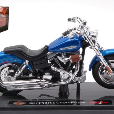 Maisto HARLEY DAVIDSON FXDFSE CVO FAT BOB 2009 BLUE 1:18